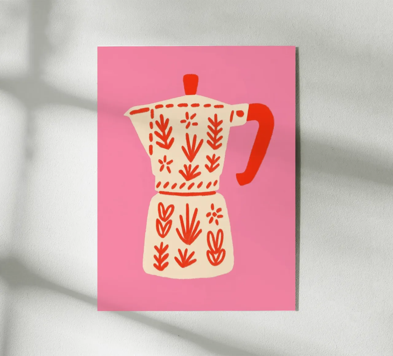 Espresso in pattern magic acryl van Carina Pop & Pastell