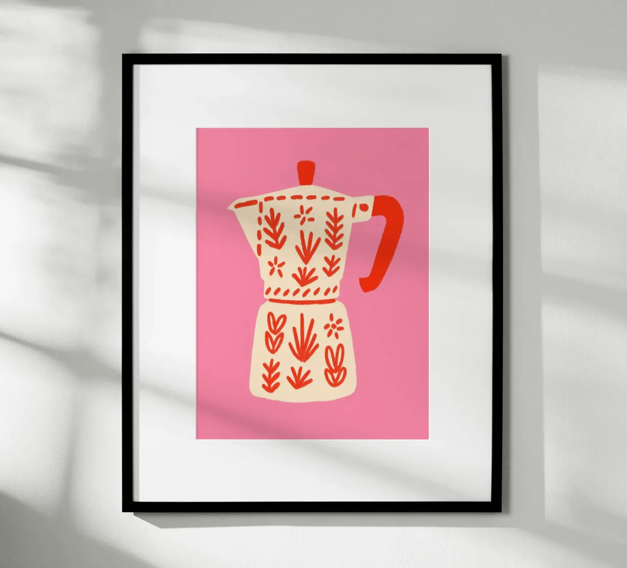 Espresso in pattern magic poster by Carina Pop & Pastell