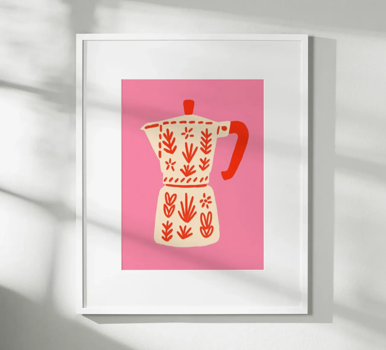 Espresso in pattern magic poster by Carina Pop & Pastell