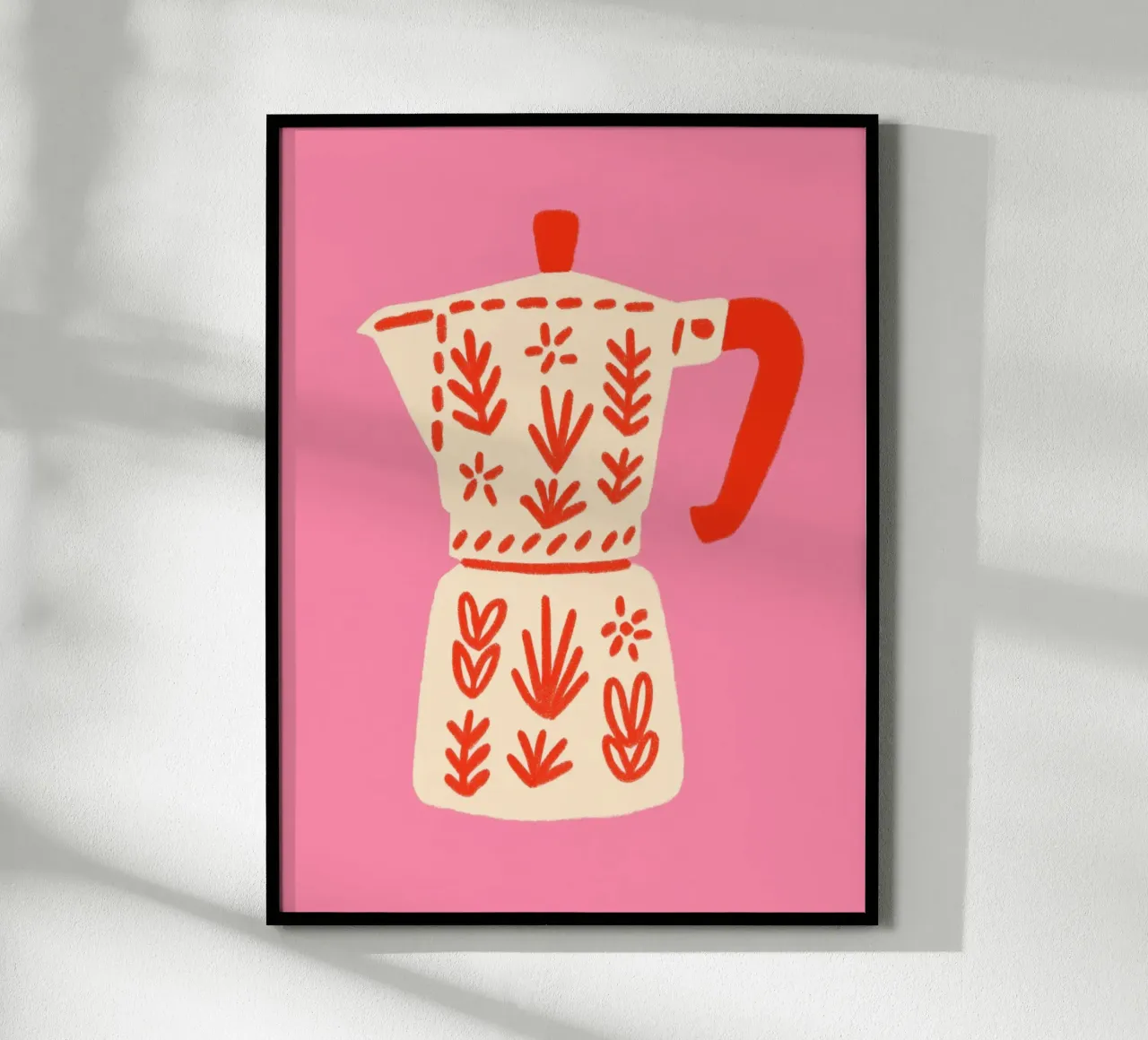 Espresso in pattern magic poster by Carina Pop & Pastell