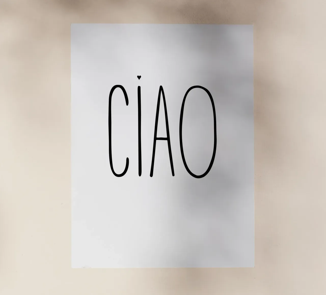 Ciao pellicola backlit da typolover