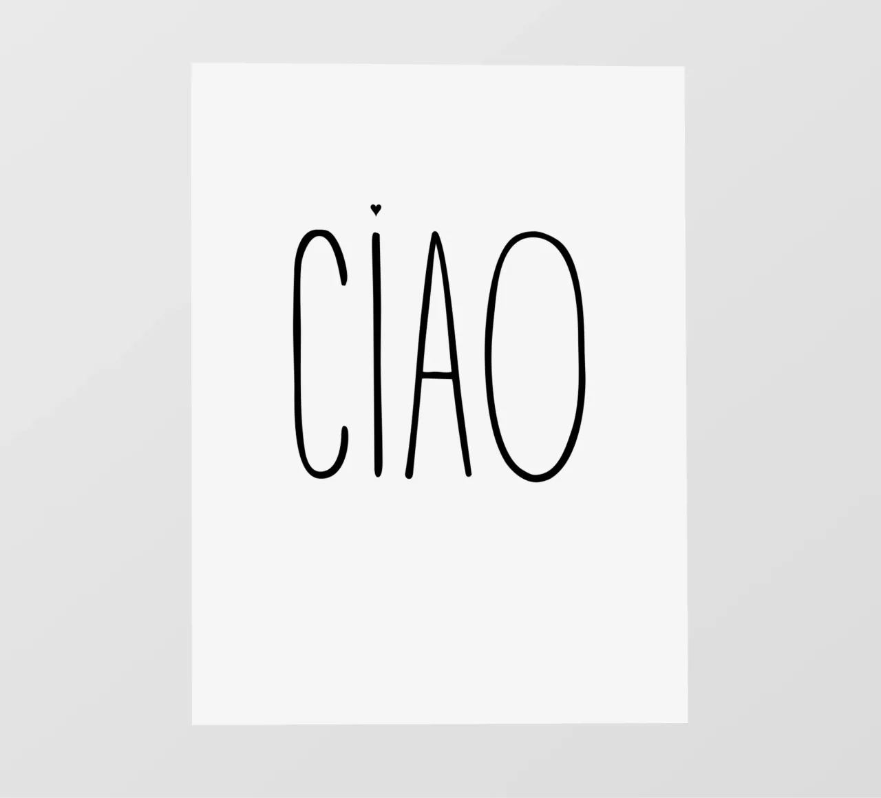 Ciao pellicola backlit da typolover