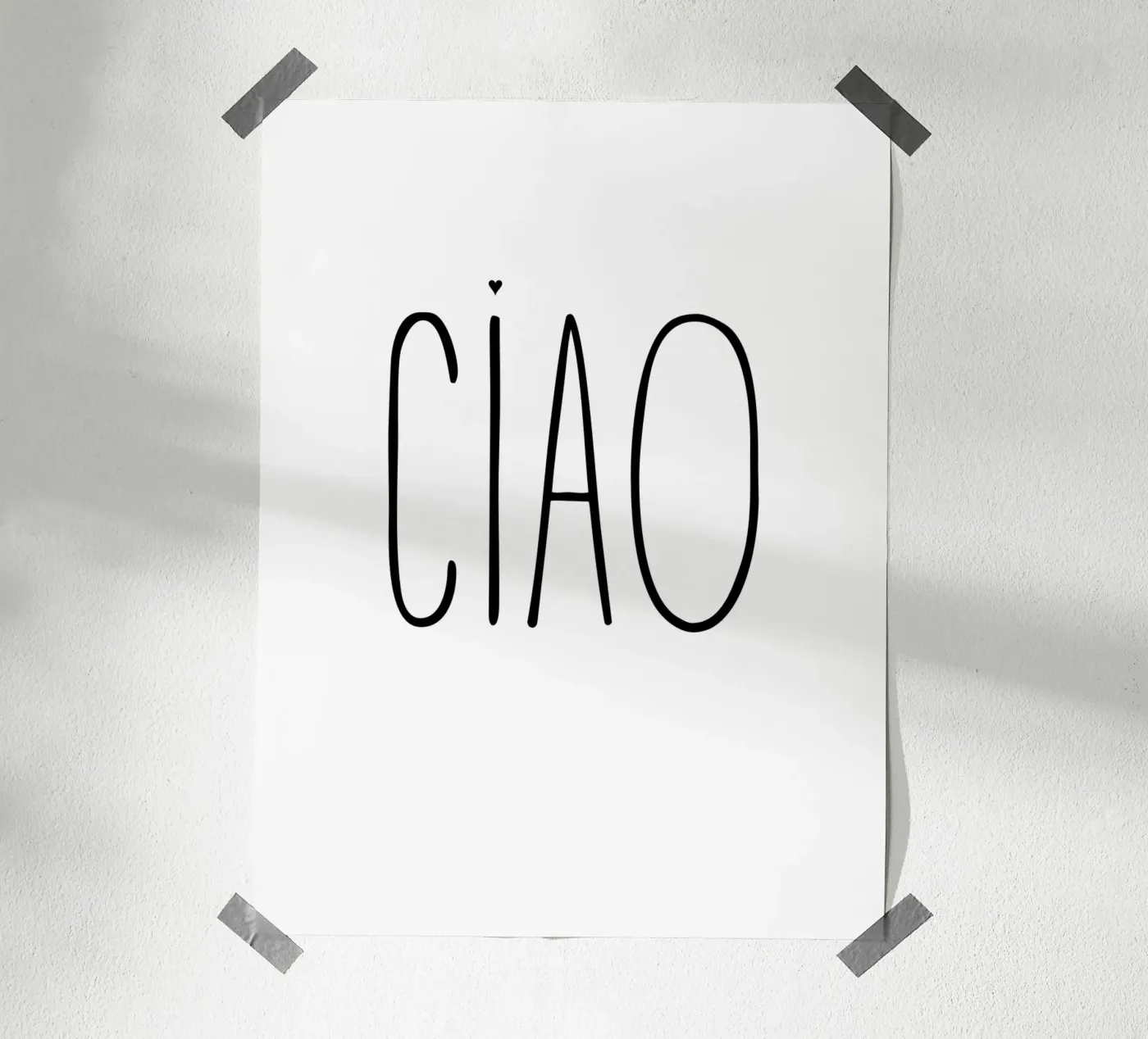 Ciao poster da typolover