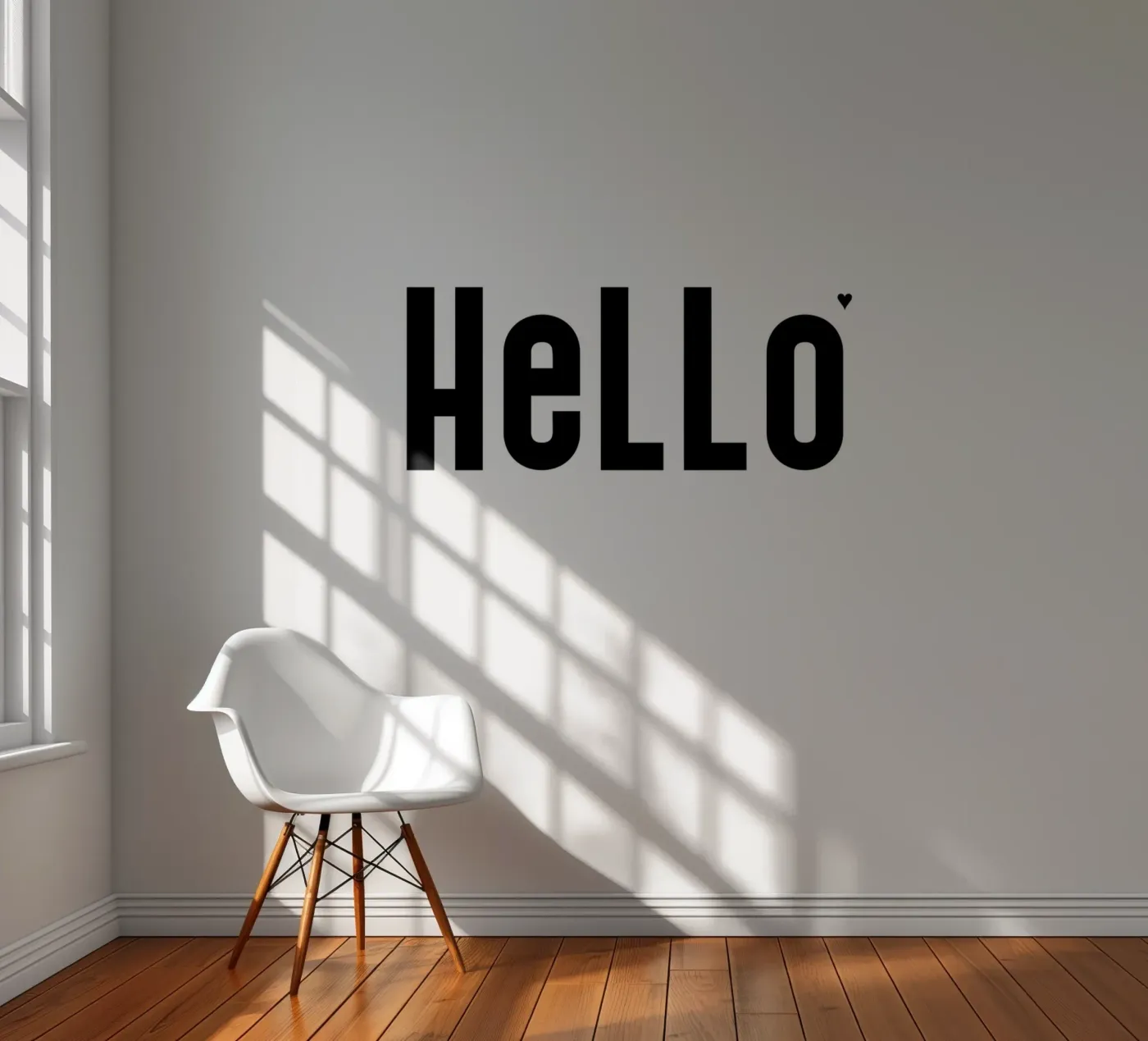 Hello fotobehang van typolover