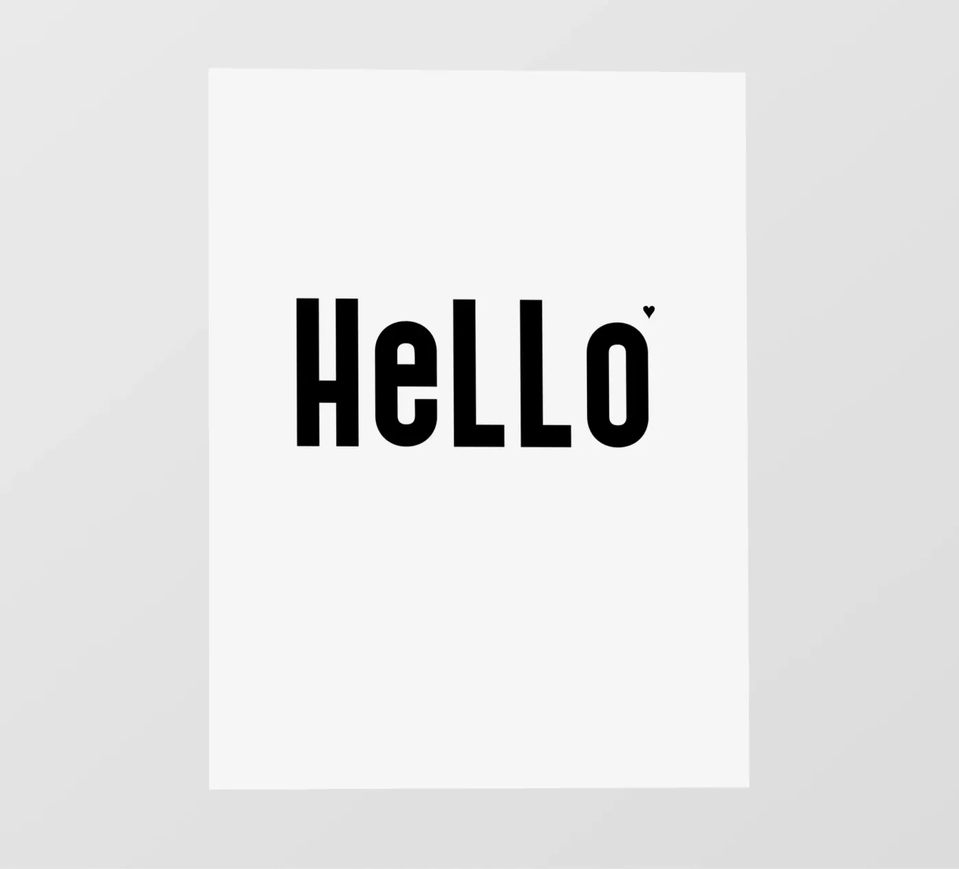 Hello fotobehang van typolover