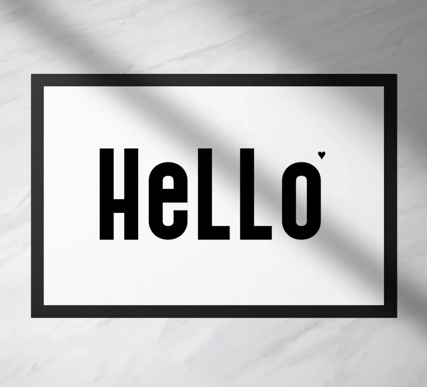 Hello deurmat van typolover