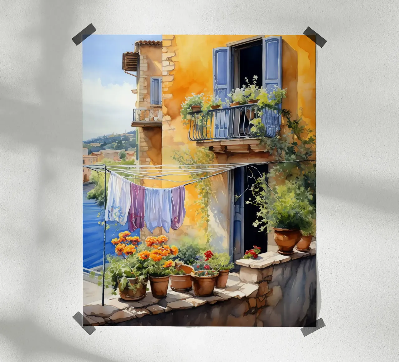 Laundry poster con telaio in plastica da Artsy Bessy