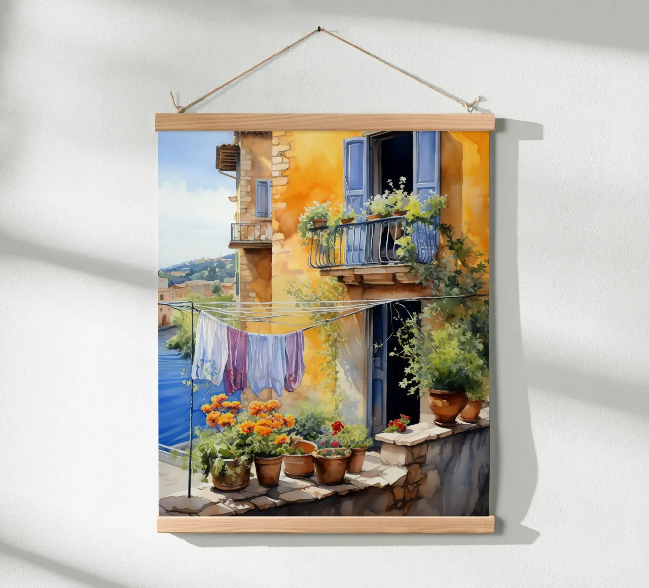 Laundry poster con telaio in plastica da Artsy Bessy