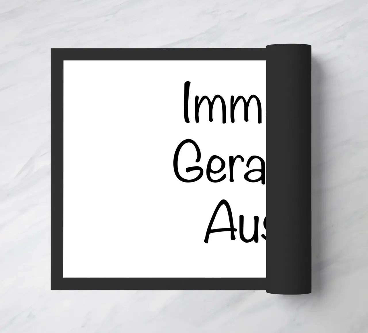 Immer Gerade Aus doormat by typolover