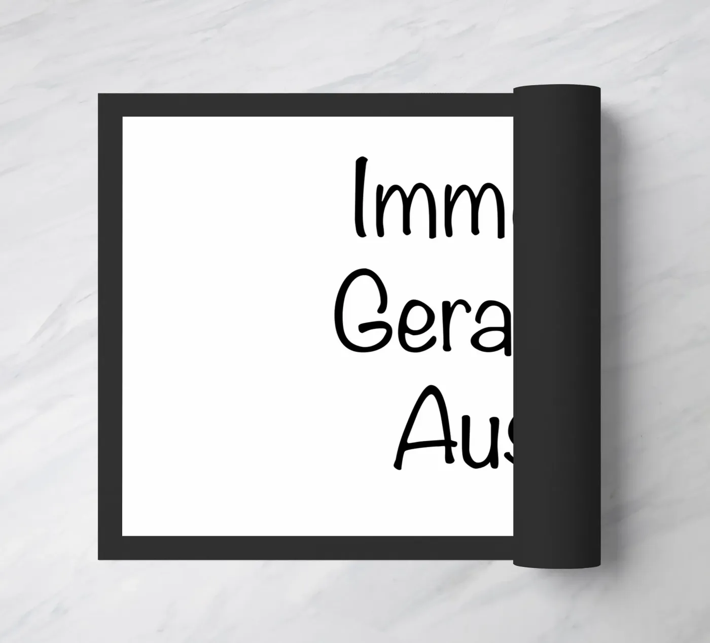 Immer Gerade Aus doormat by typolover