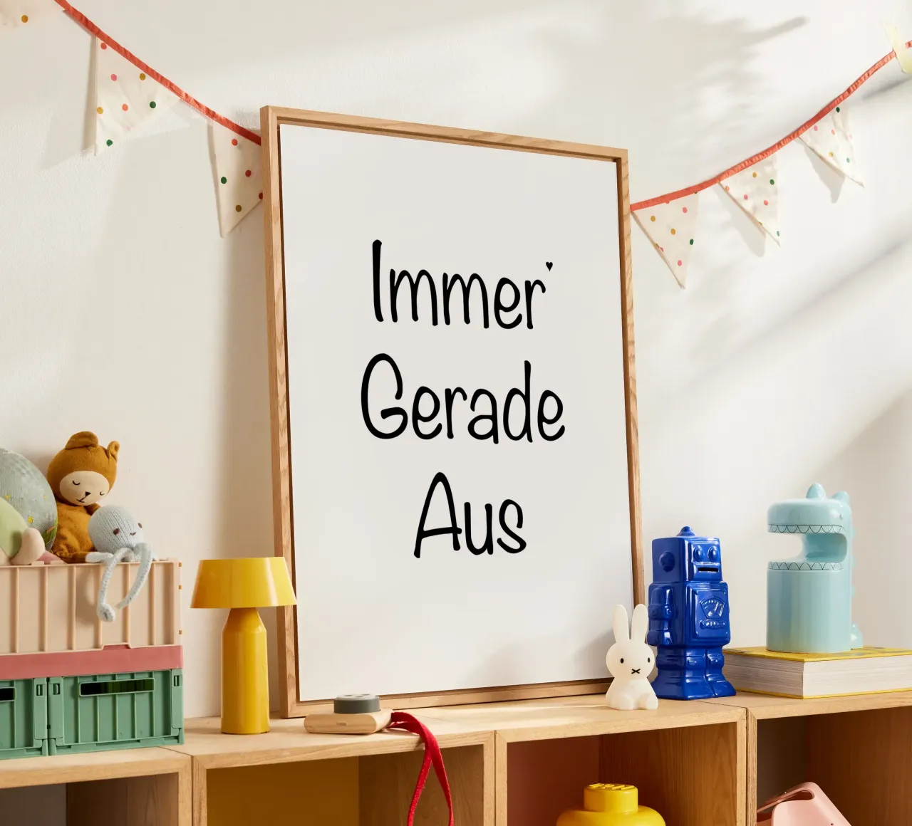 Immer Gerade Aus plexiglass da typolover