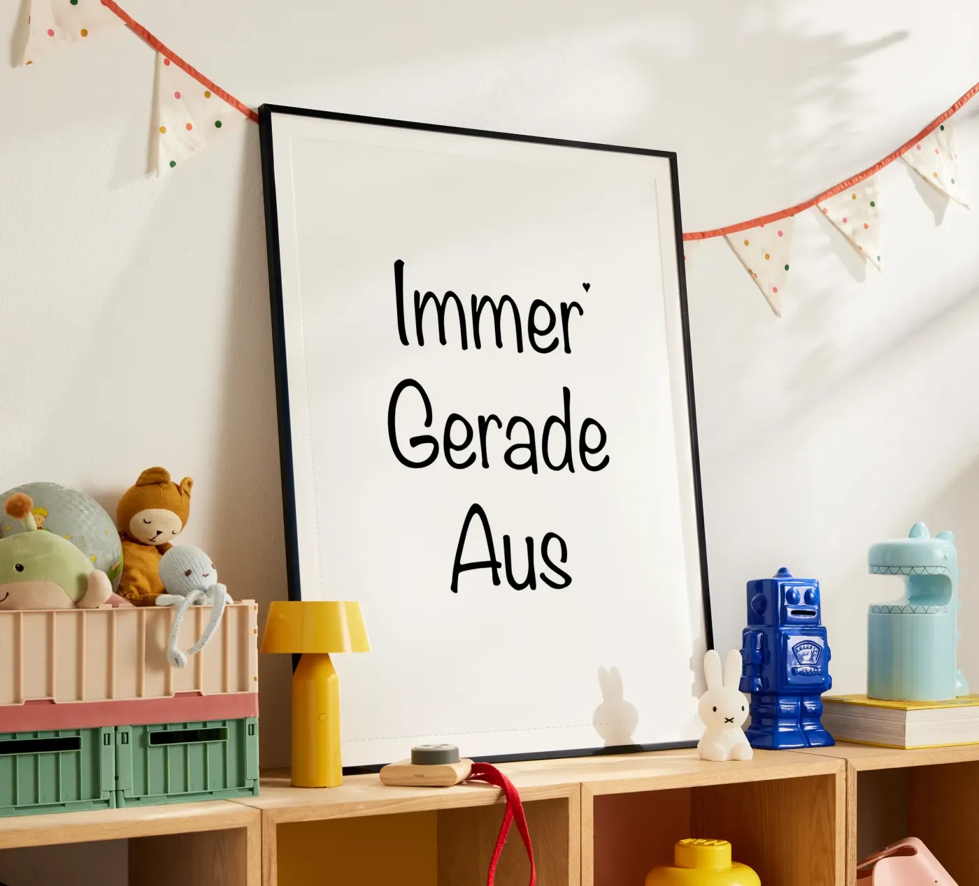 Immer Gerade Aus poster by typolover