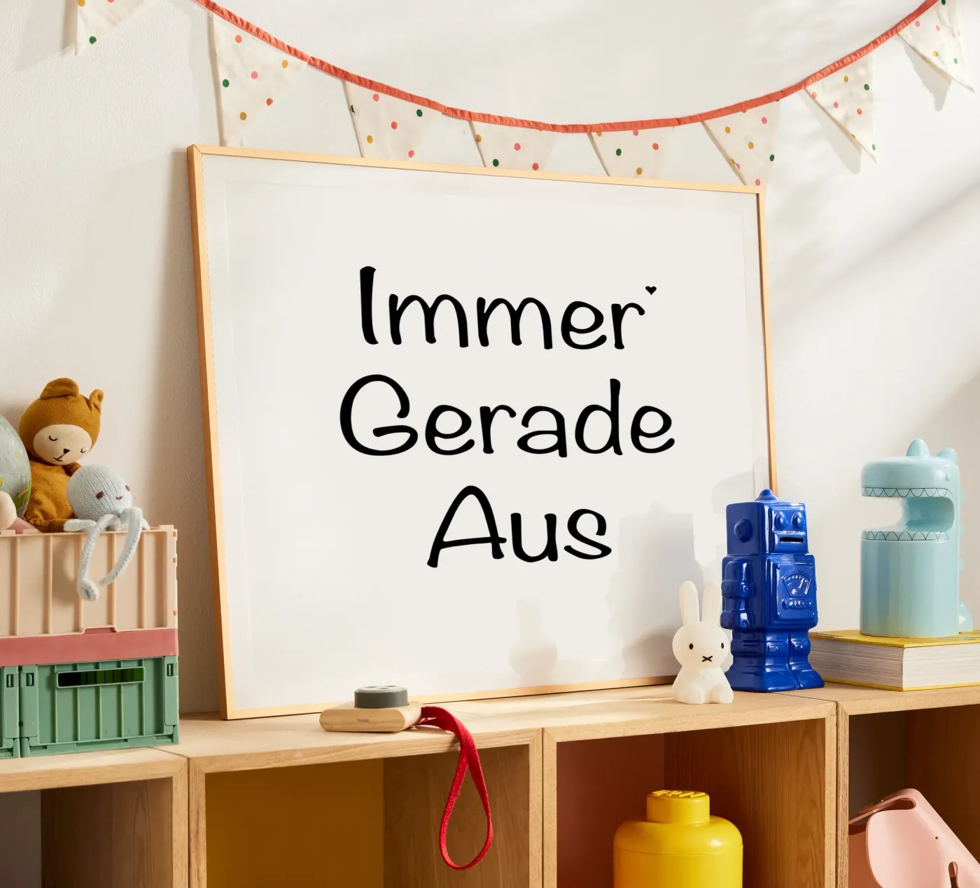 Immer Gerade Aus poster by typolover