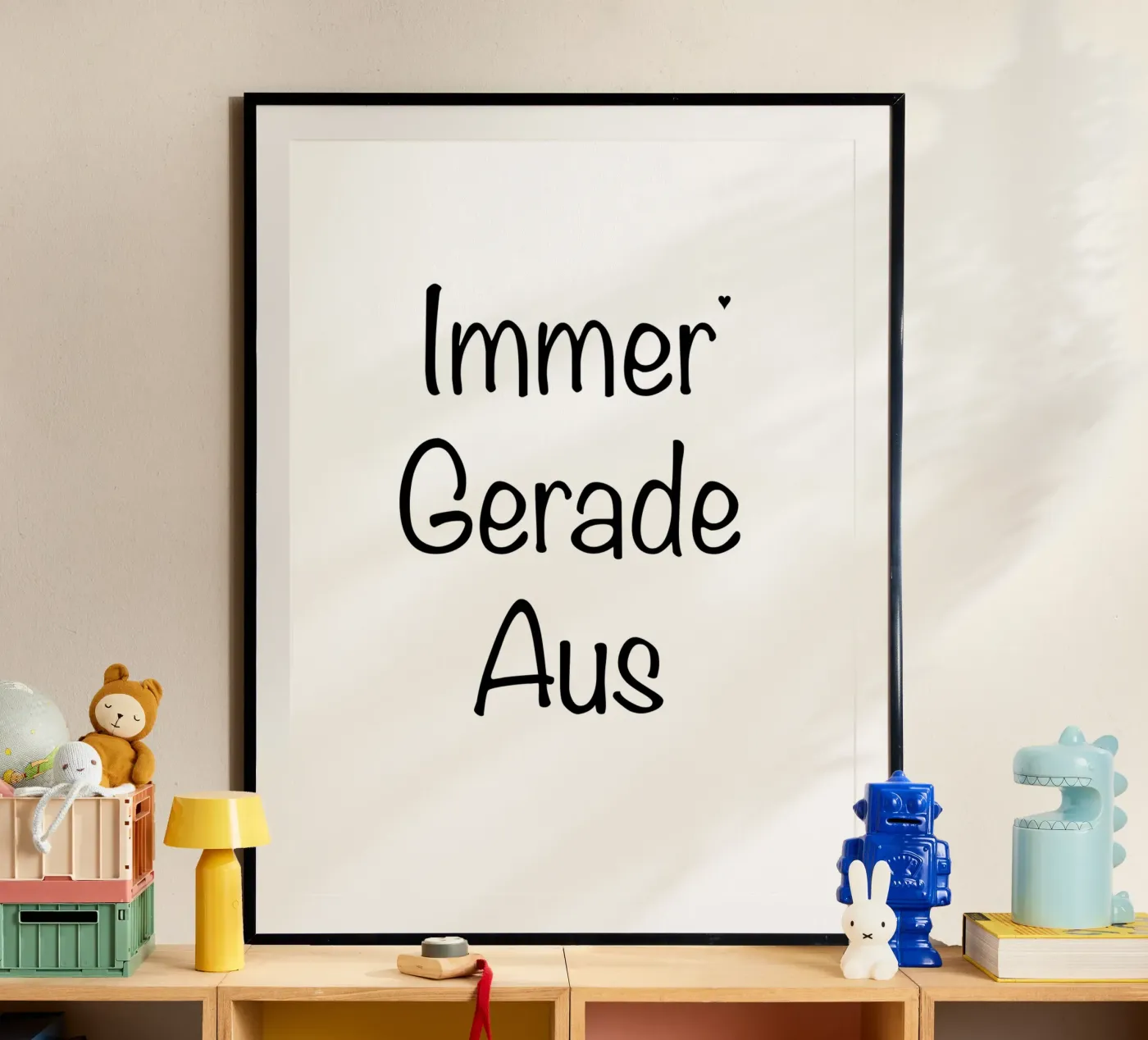 Immer Gerade Aus poster by typolover