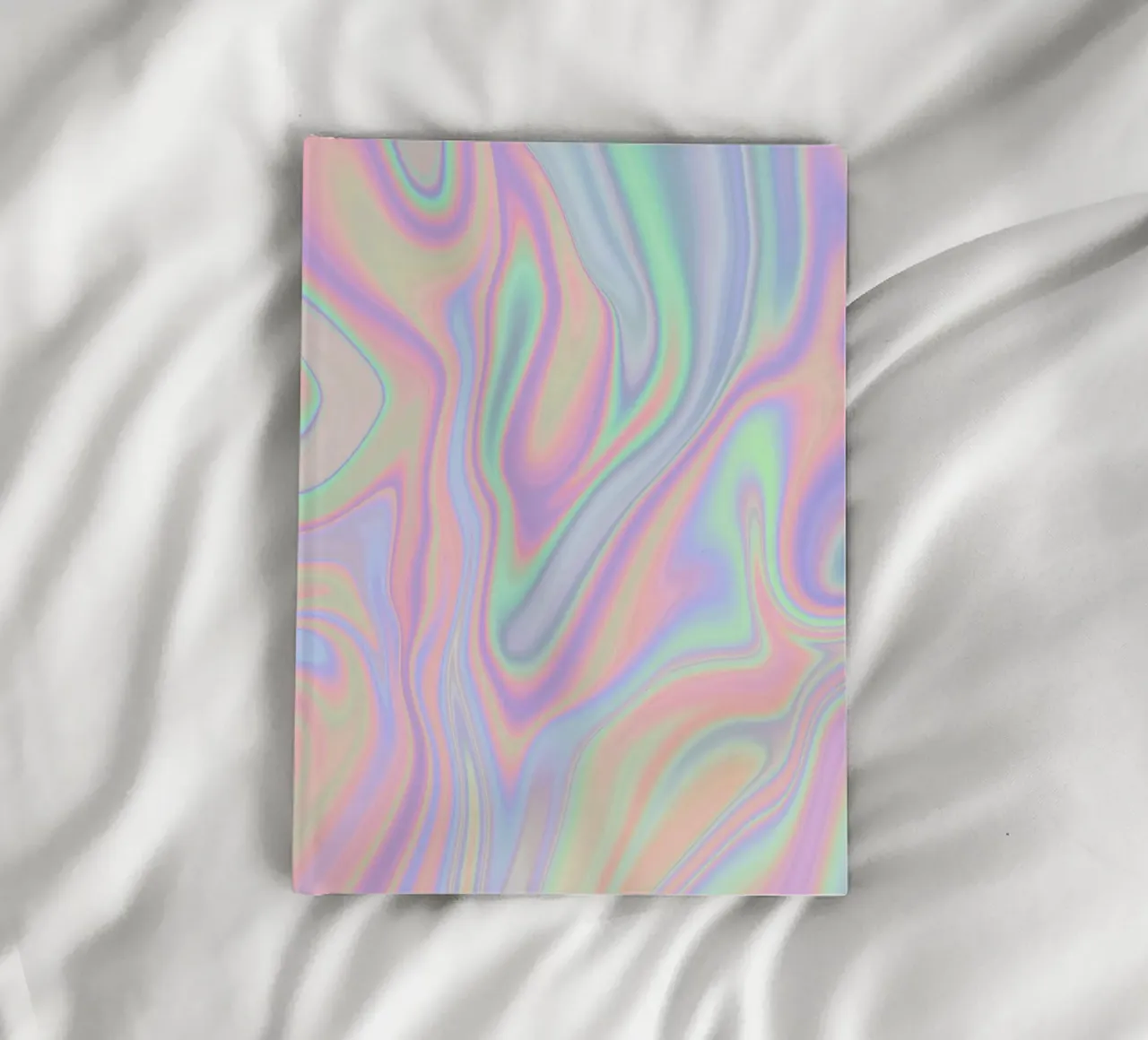 Iridescent Abstract Liquid Pastel Patterns notebook by Petra Lang - Design