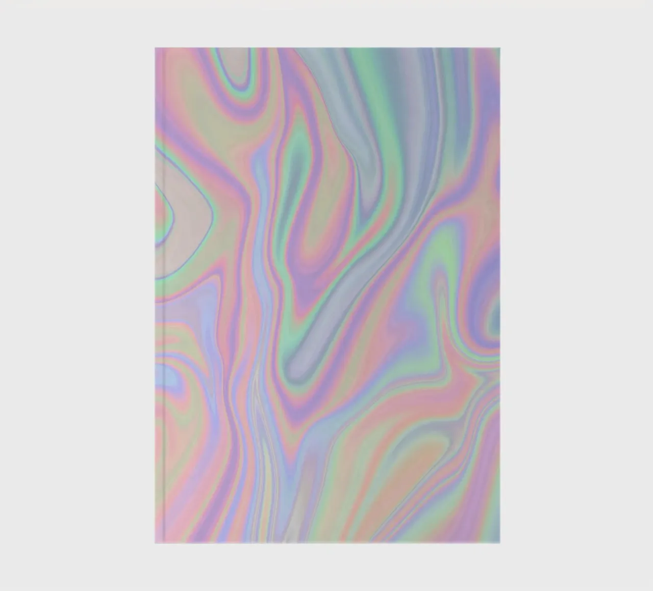Iridescent Abstract Liquid Pastel Patterns notebook by Petra Lang - Design