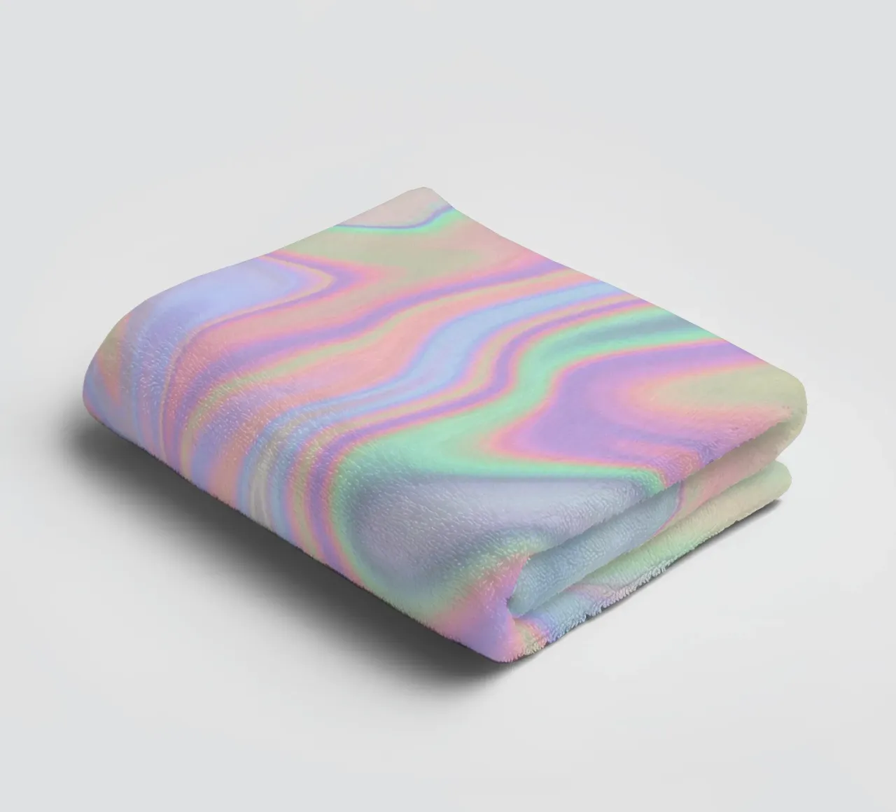 Iridescent Abstract Liquid Pastel Patterns towel by Petra Lang - Design