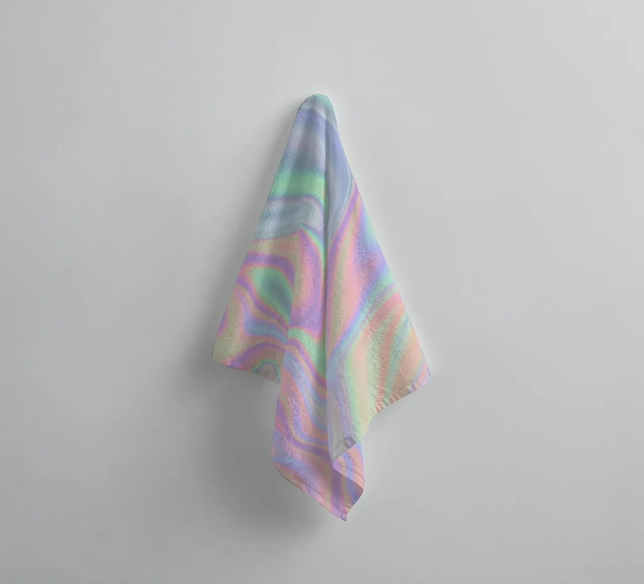 Iridescent Abstract Liquid Pastel Patterns towel by Petra Lang - Design