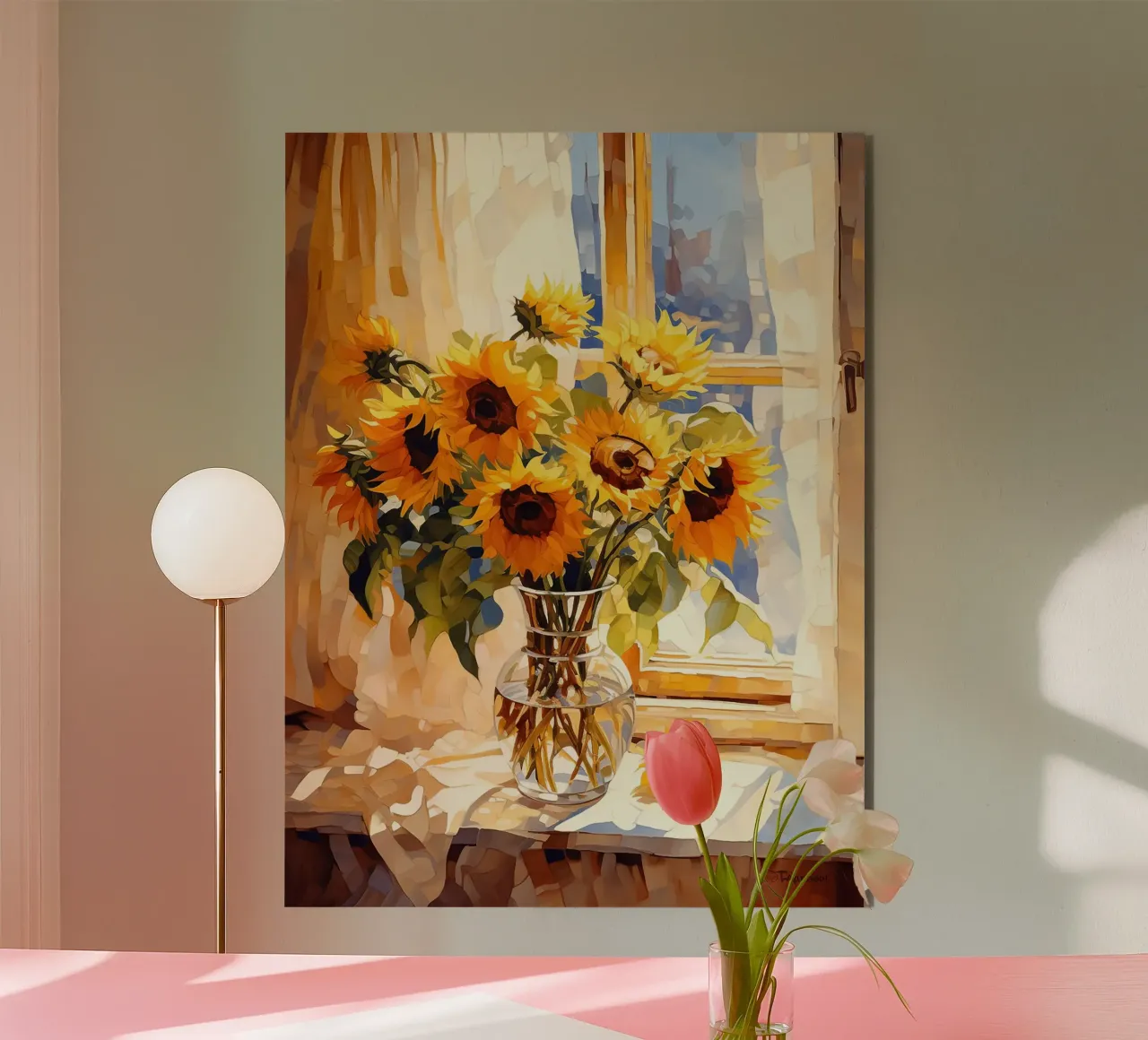 Sunflowers alluminio dibond da Artsy Bessy