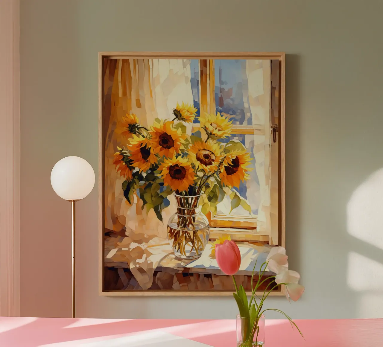 Sunflowers canvas by Artsy Bessy