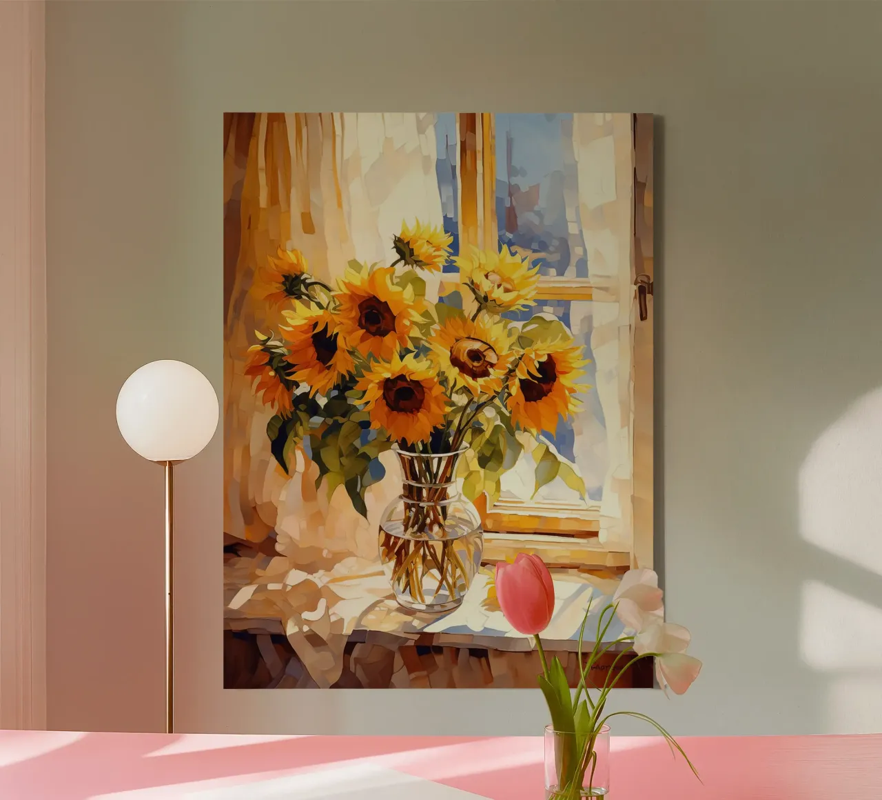 Sunflowers canvas by Artsy Bessy