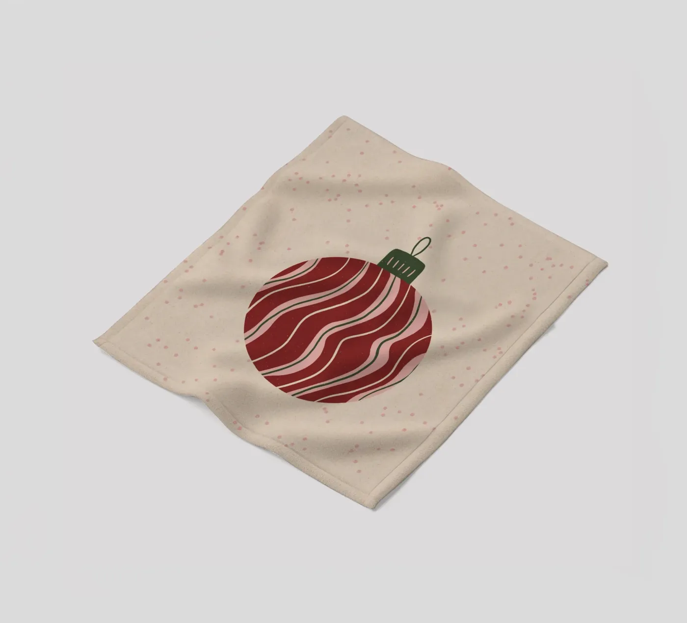 Mappamondo di Natale 3 coperta in pile da Wackapacka Holiday Shop