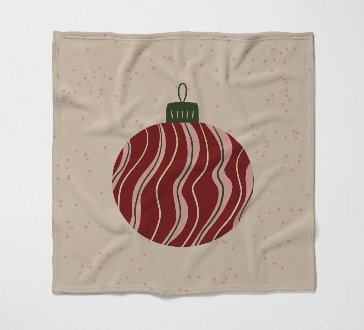 Weihnachtskugel 3 Fleecedecke von Wackapacka Holiday Shop