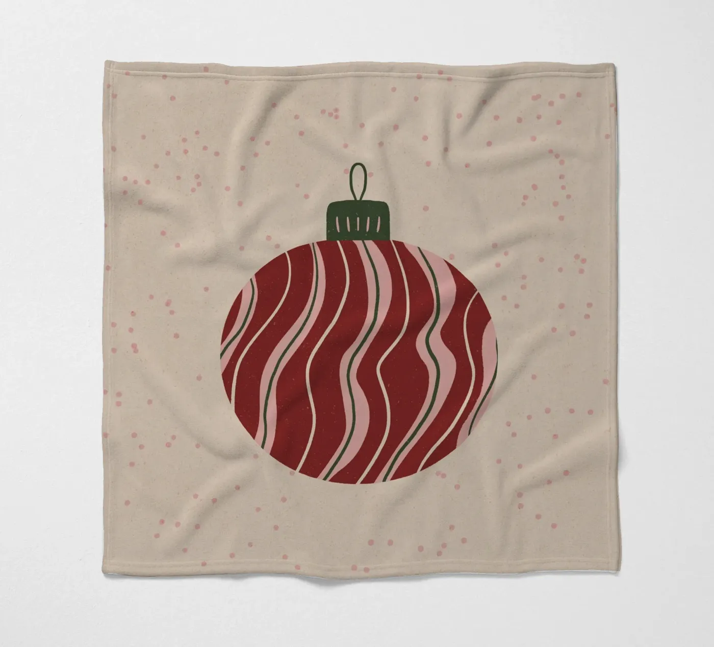 Mappamondo di Natale 3 coperta in pile da Wackapacka Holiday Shop