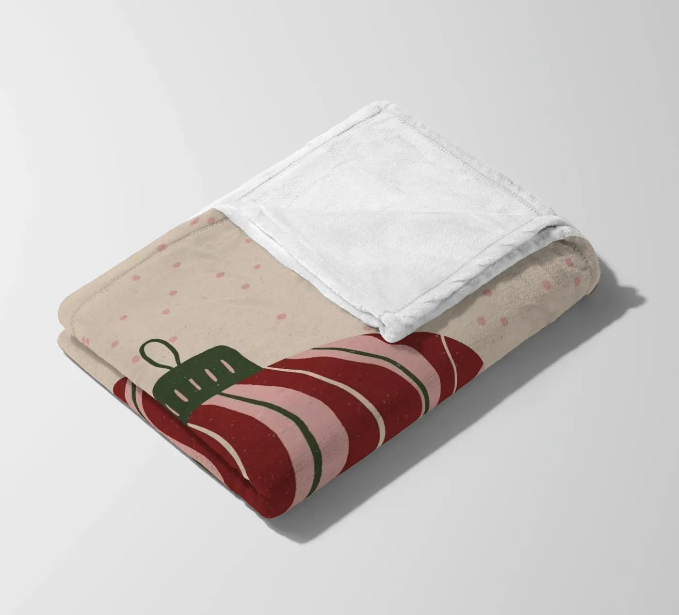 Mappamondo di Natale 3 coperta in pile da Wackapacka Holiday Shop