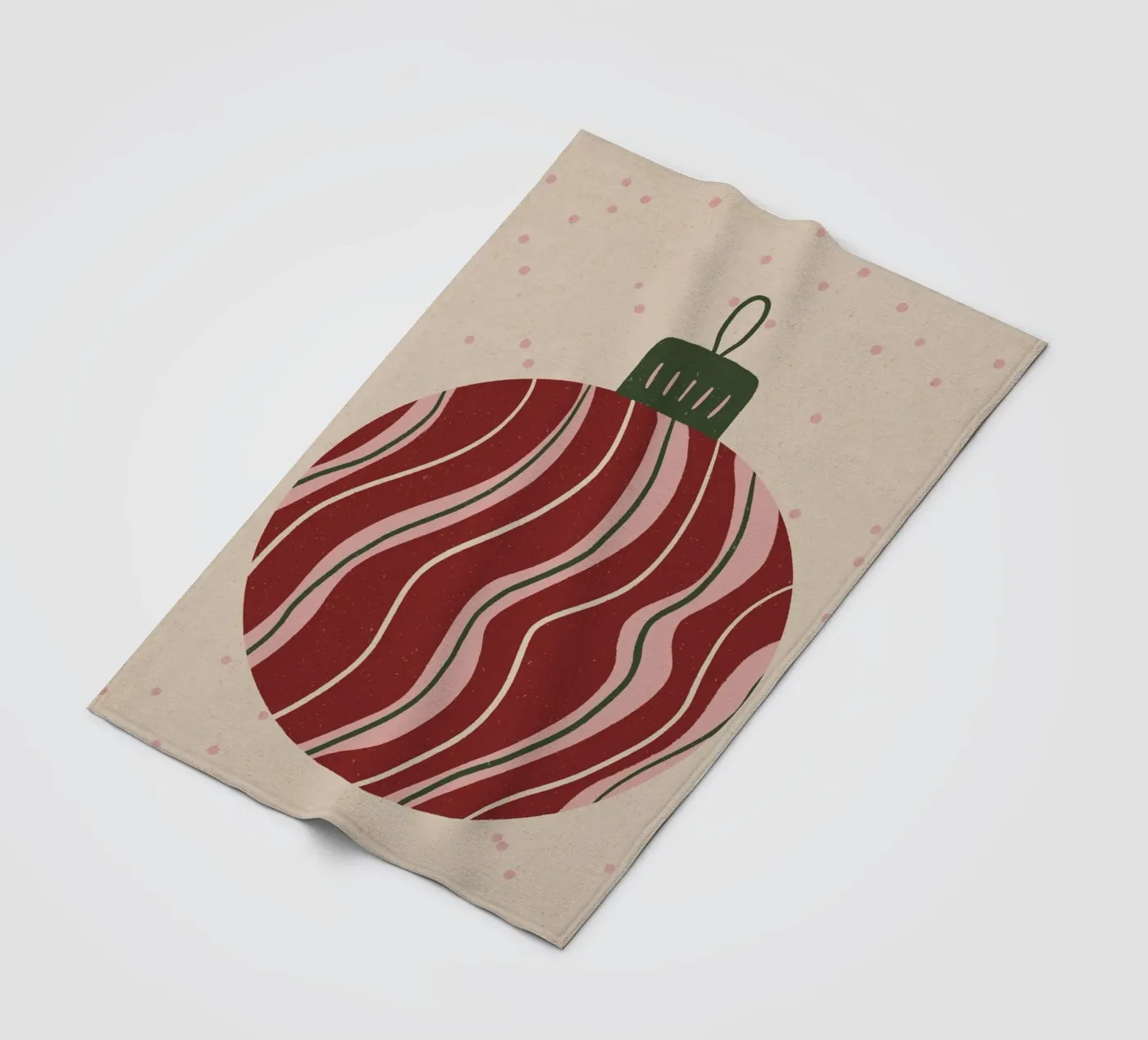 Mappamondo di Natale 3 coperta in pile da Wackapacka Holiday Shop