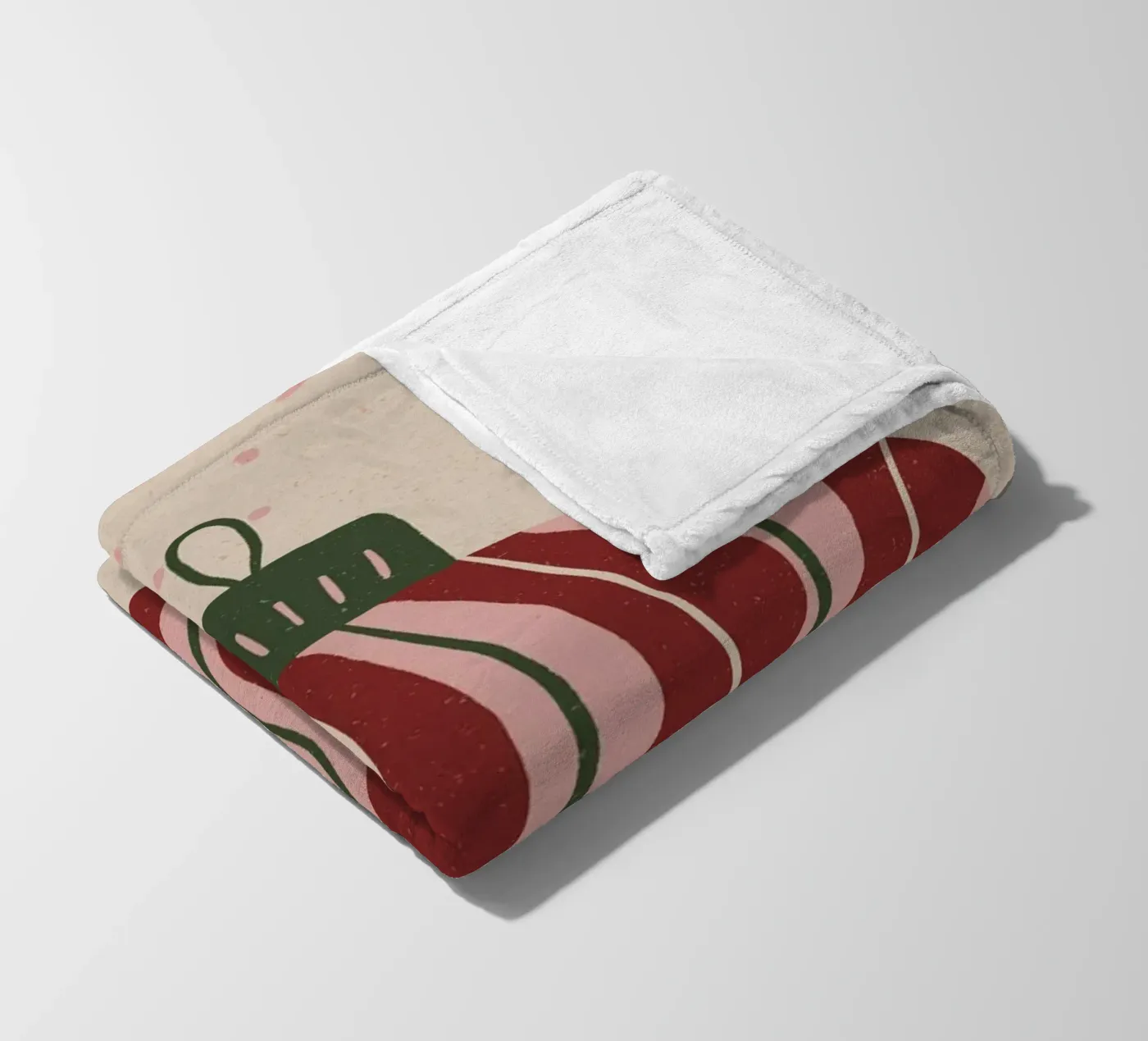 Mappamondo di Natale 3 coperta in pile da Wackapacka Holiday Shop