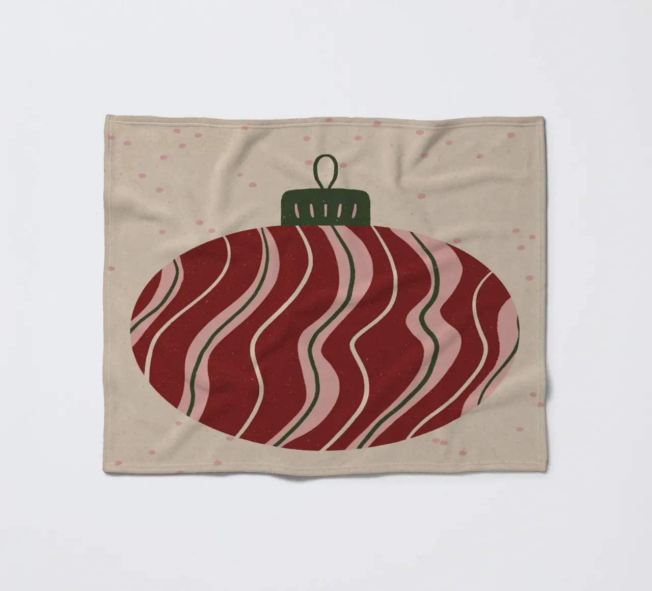 Weihnachtskugel 3 Fleecedecke von Wackapacka Holiday Shop