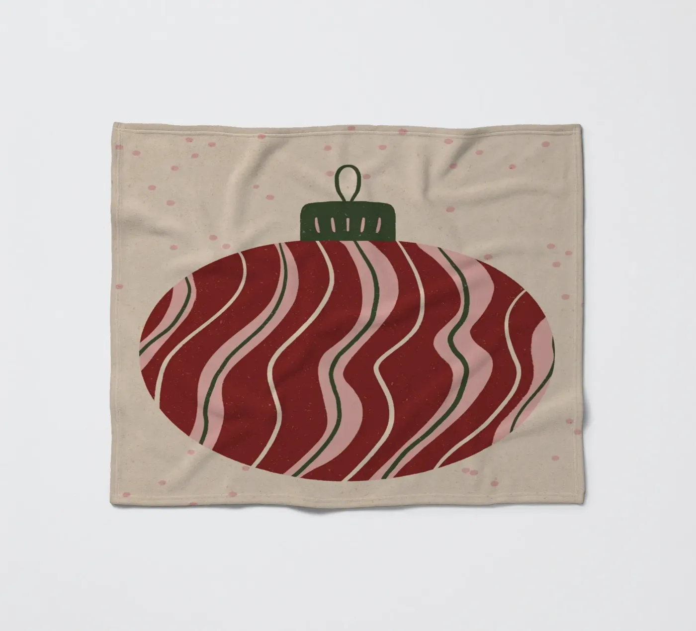 Mappamondo di Natale 3 coperta in pile da Wackapacka Holiday Shop