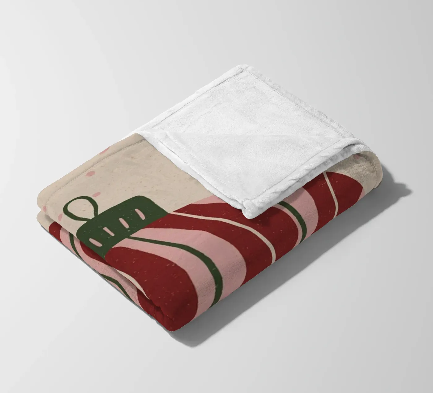 Mappamondo di Natale 3 coperta in pile da Wackapacka Holiday Shop