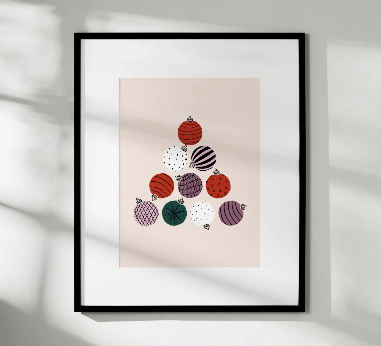 Weihnachtskugeln Poster von moDeern