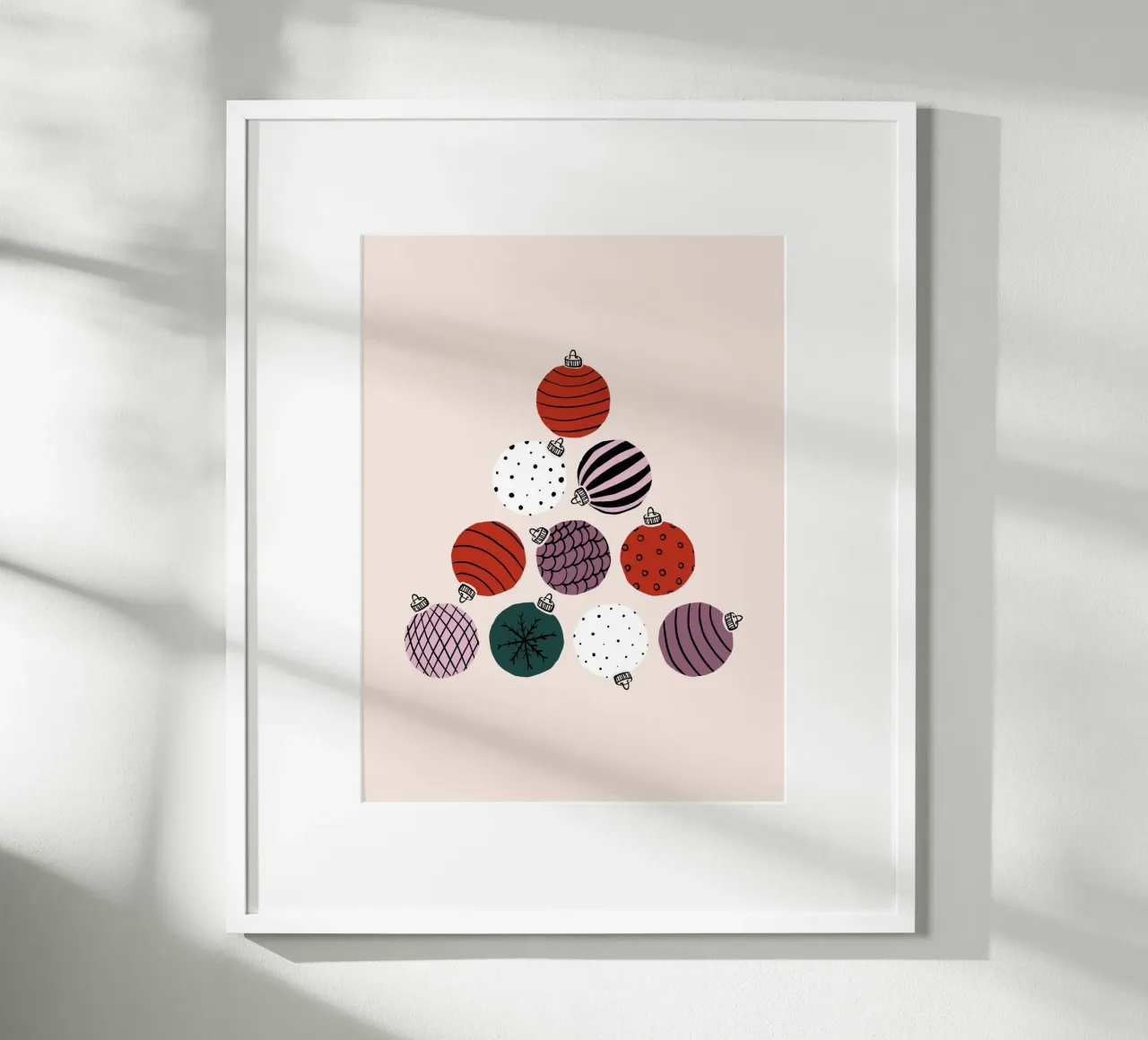 Weihnachtskugeln Poster von moDeern