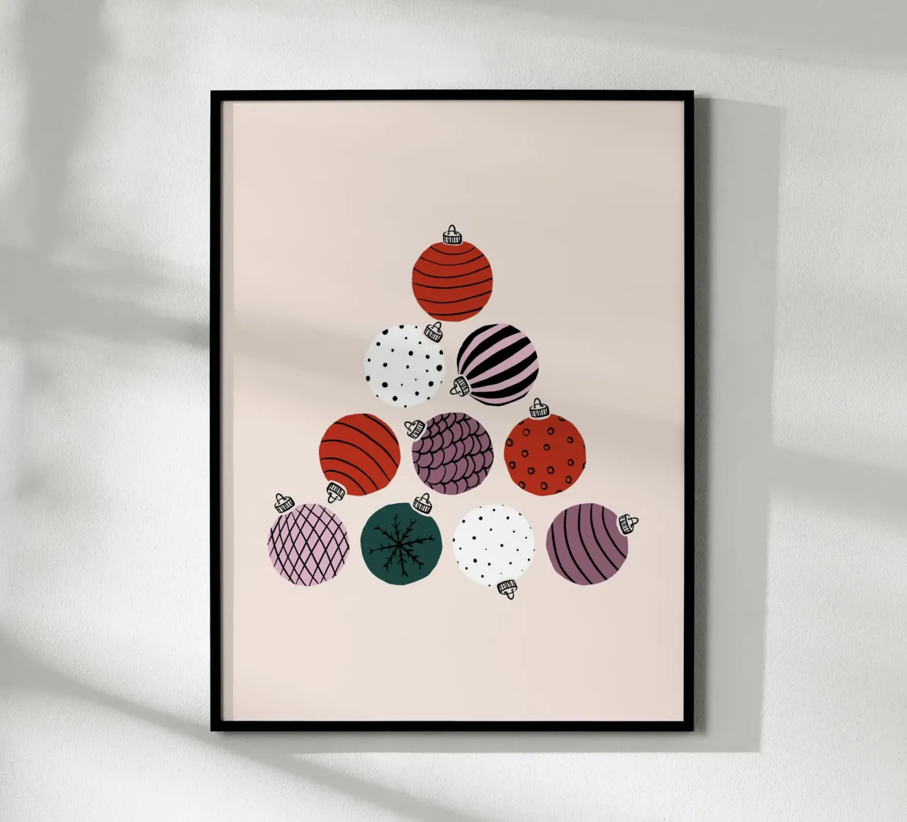 Weihnachtskugeln Poster von moDeern