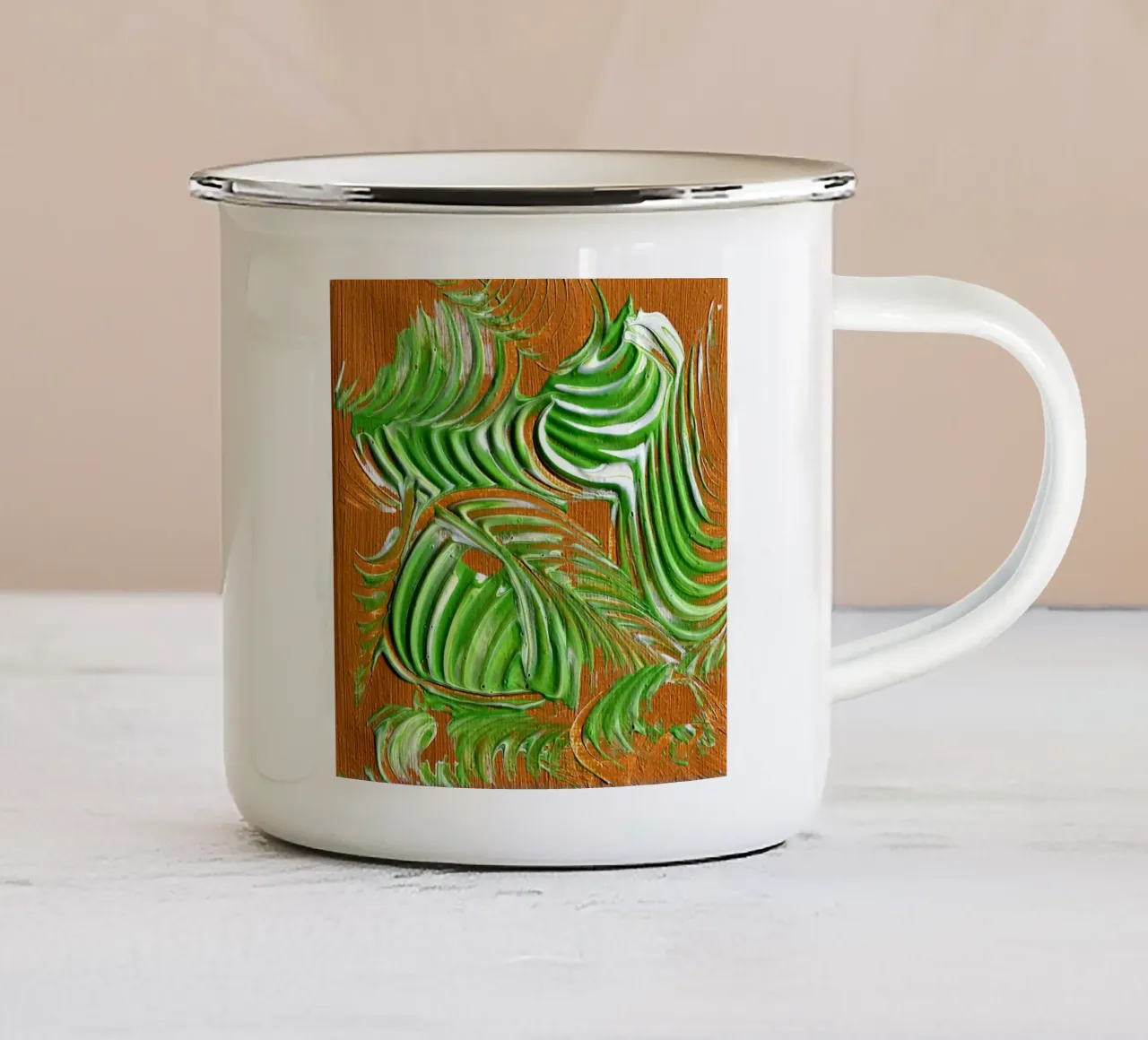 MINIATURE 10. tazza in smalto da Little treasures for your home