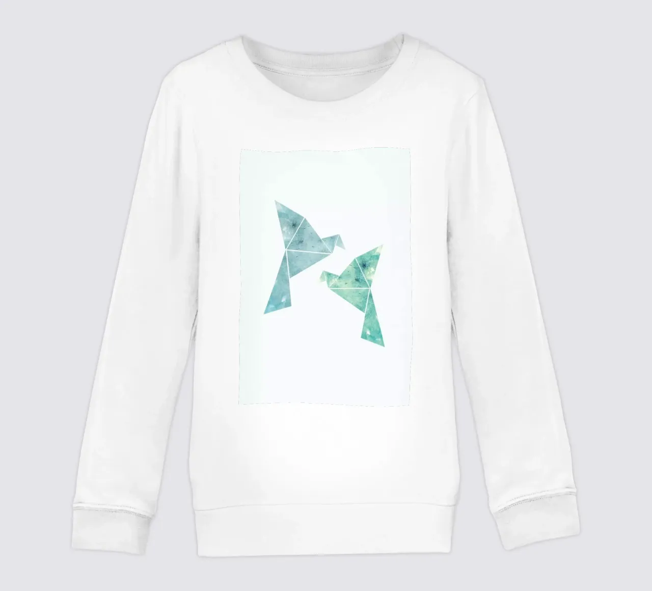 Vögel in Wasserfarbenoptik felpa bambino da XOXO Arte