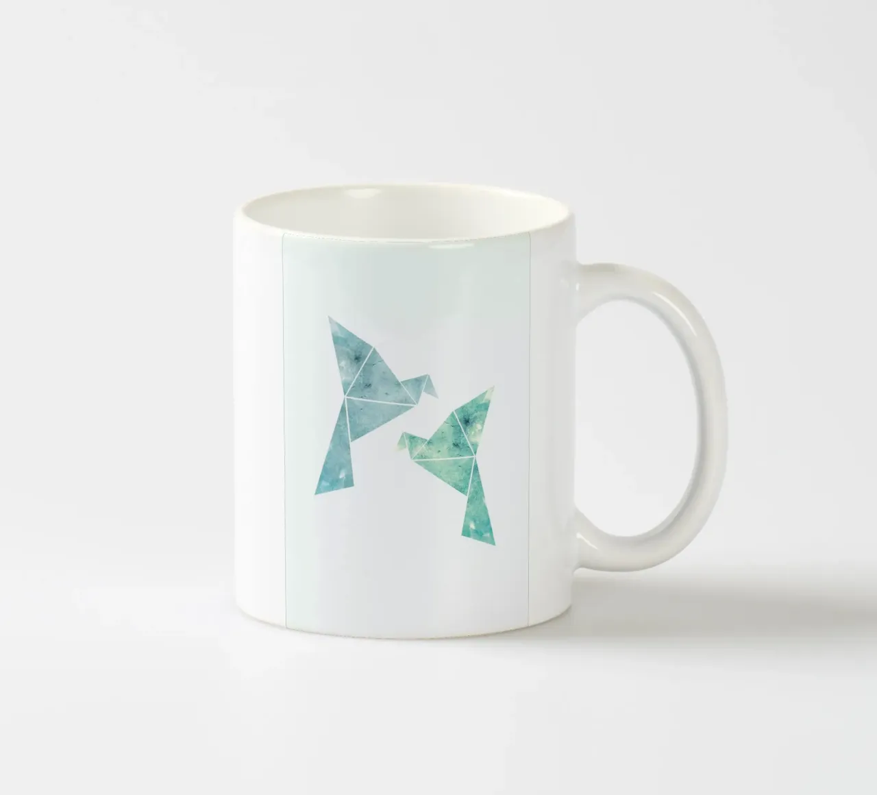 Vögel in Wasserfarbenoptik tazza in ceramica da XOXO Arte