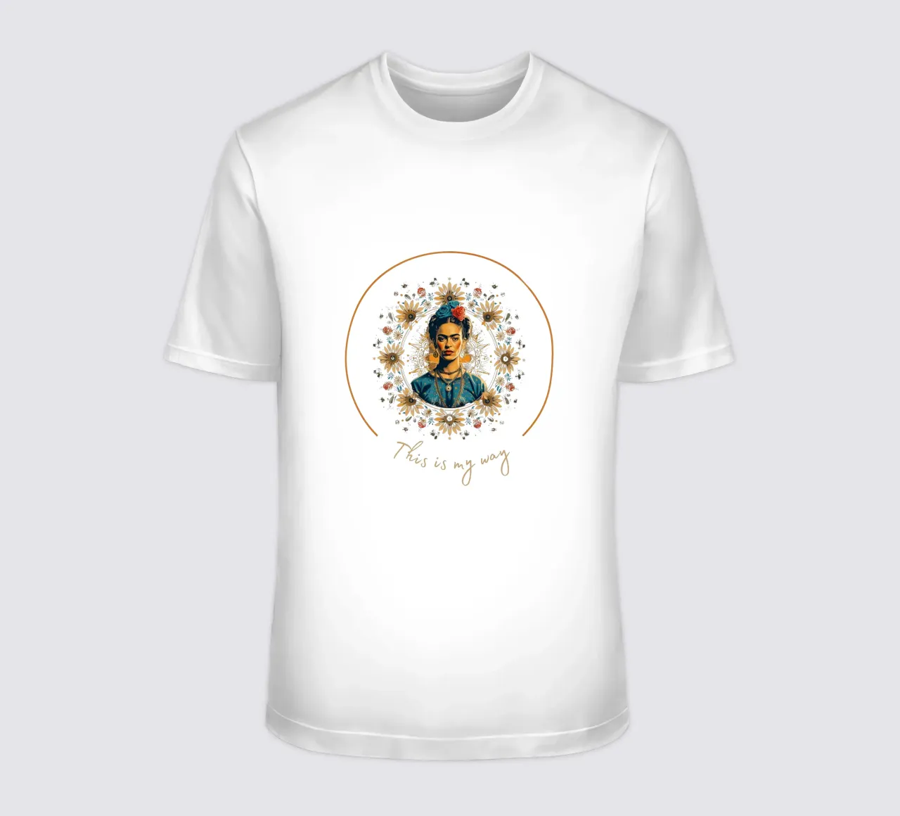Frida Kahlo "Way" t-shirt da Fantasias Florales