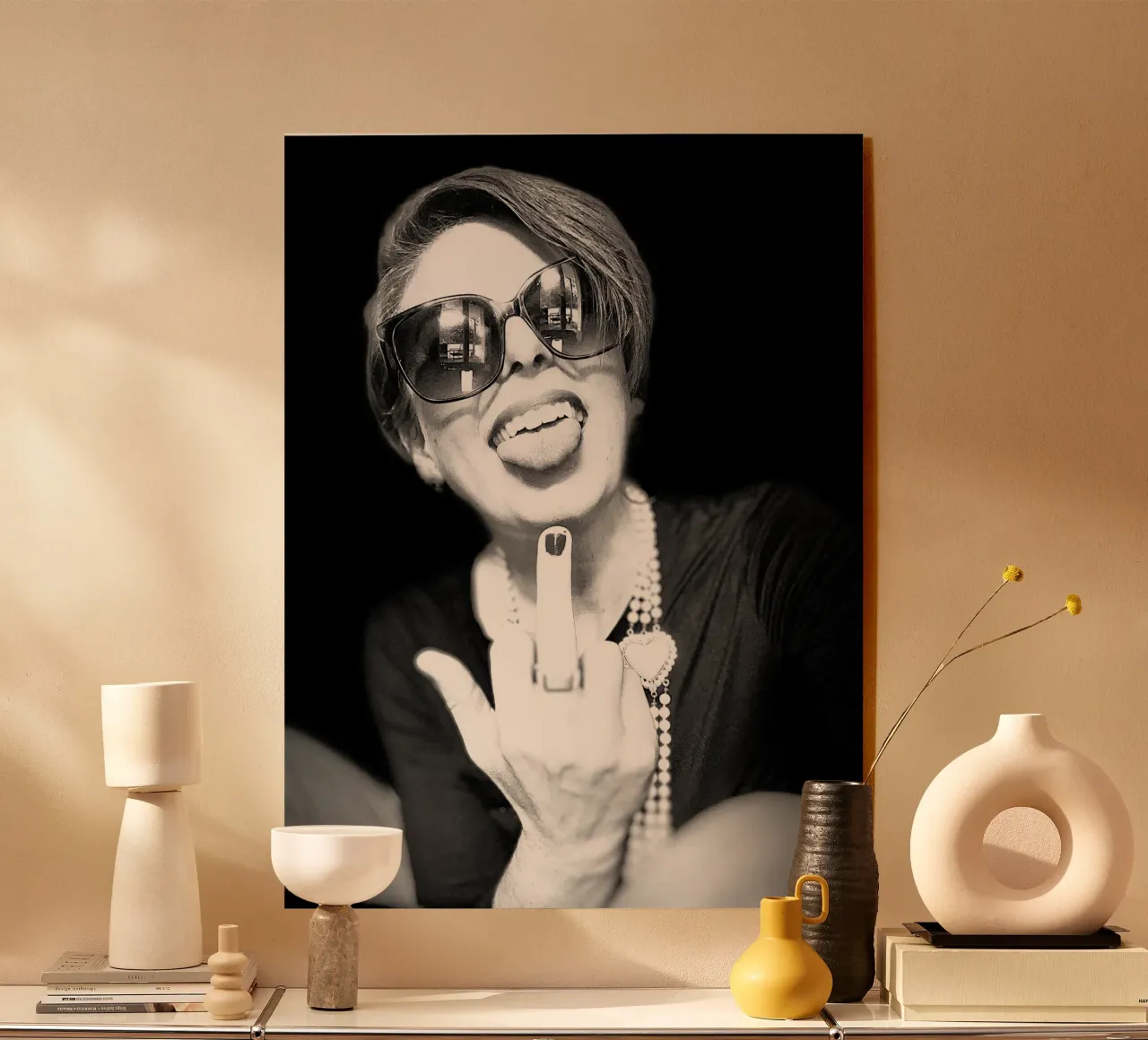 Zero F*cks Given plexiglass da Dorothea Baur