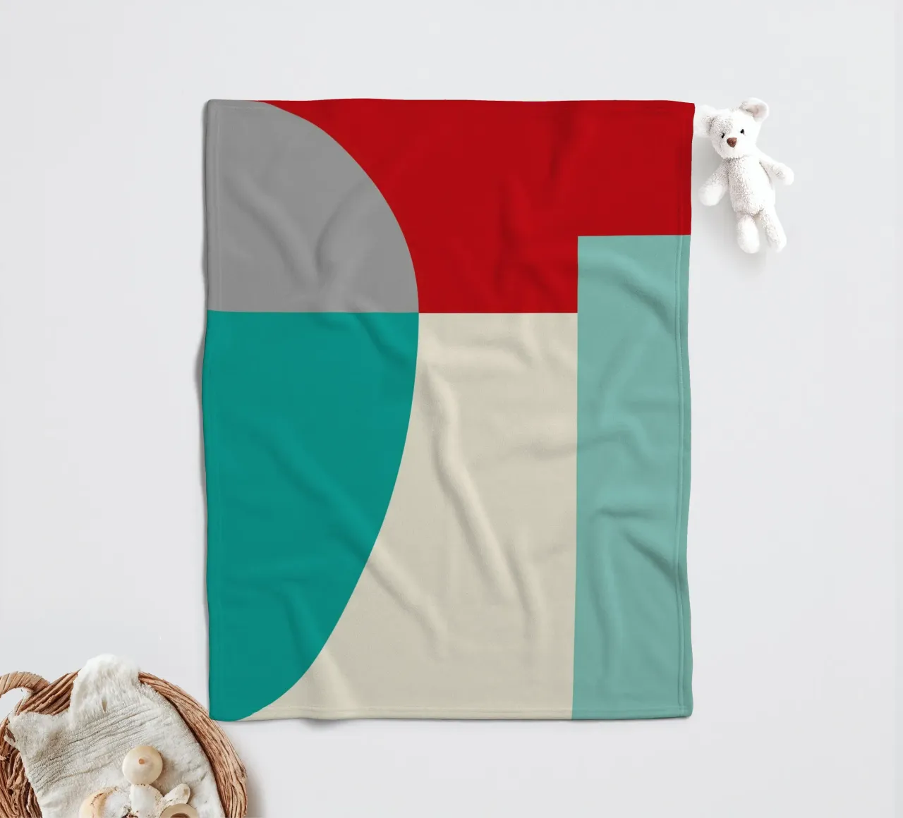 Forme geometriche in colori vivaci coperta in pile da Life of Pie