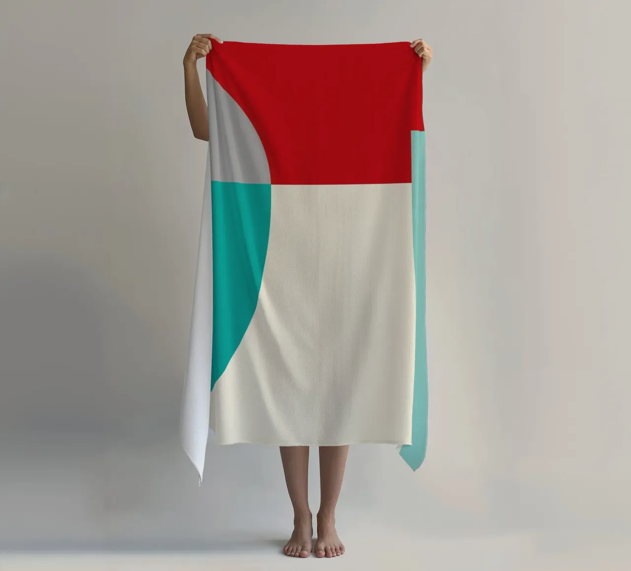 Forme geometriche in colori vivaci telo mare da Life of Pie