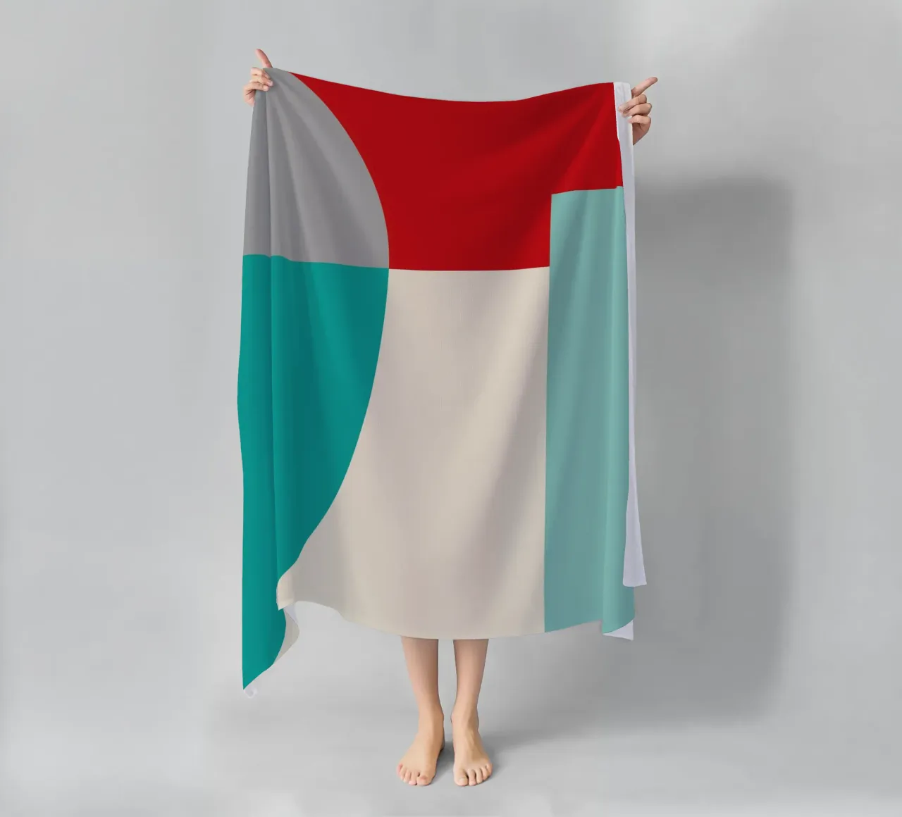 Forme geometriche in colori vivaci telo mare da Life of Pie