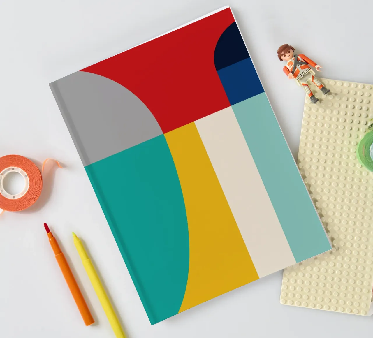 Geometric Color Blocks 03 notebook by Life of Pie