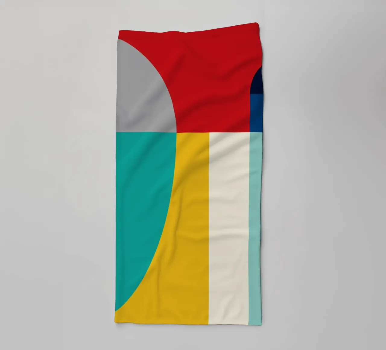 Geometric Color Blocks 03 towel by Life of Pie