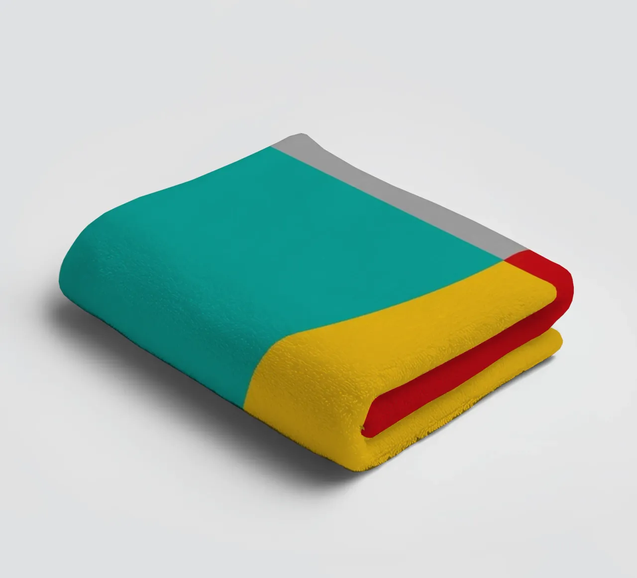 Geometric Color Blocks 03 towel by Life of Pie