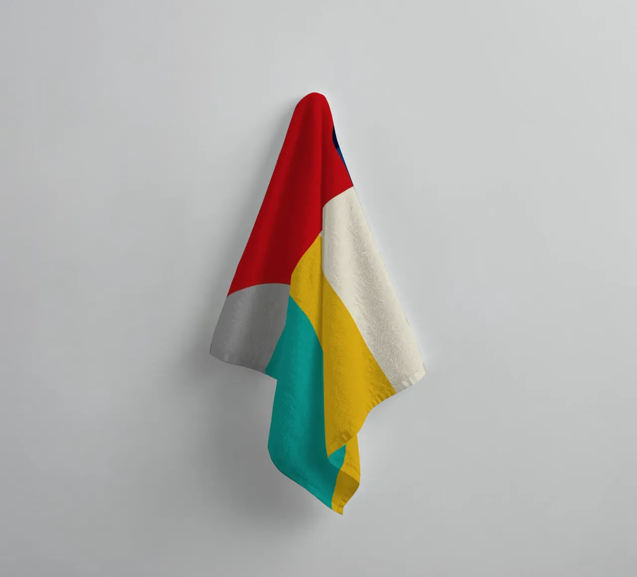 Geometric Color Blocks 03 towel by Life of Pie