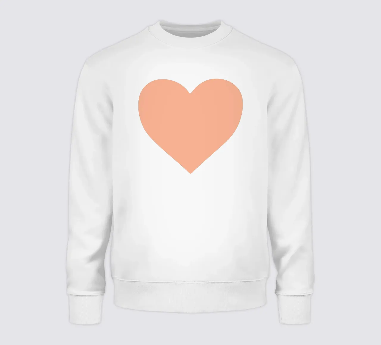 Cuore di pesca felpa da Rose Beck Art